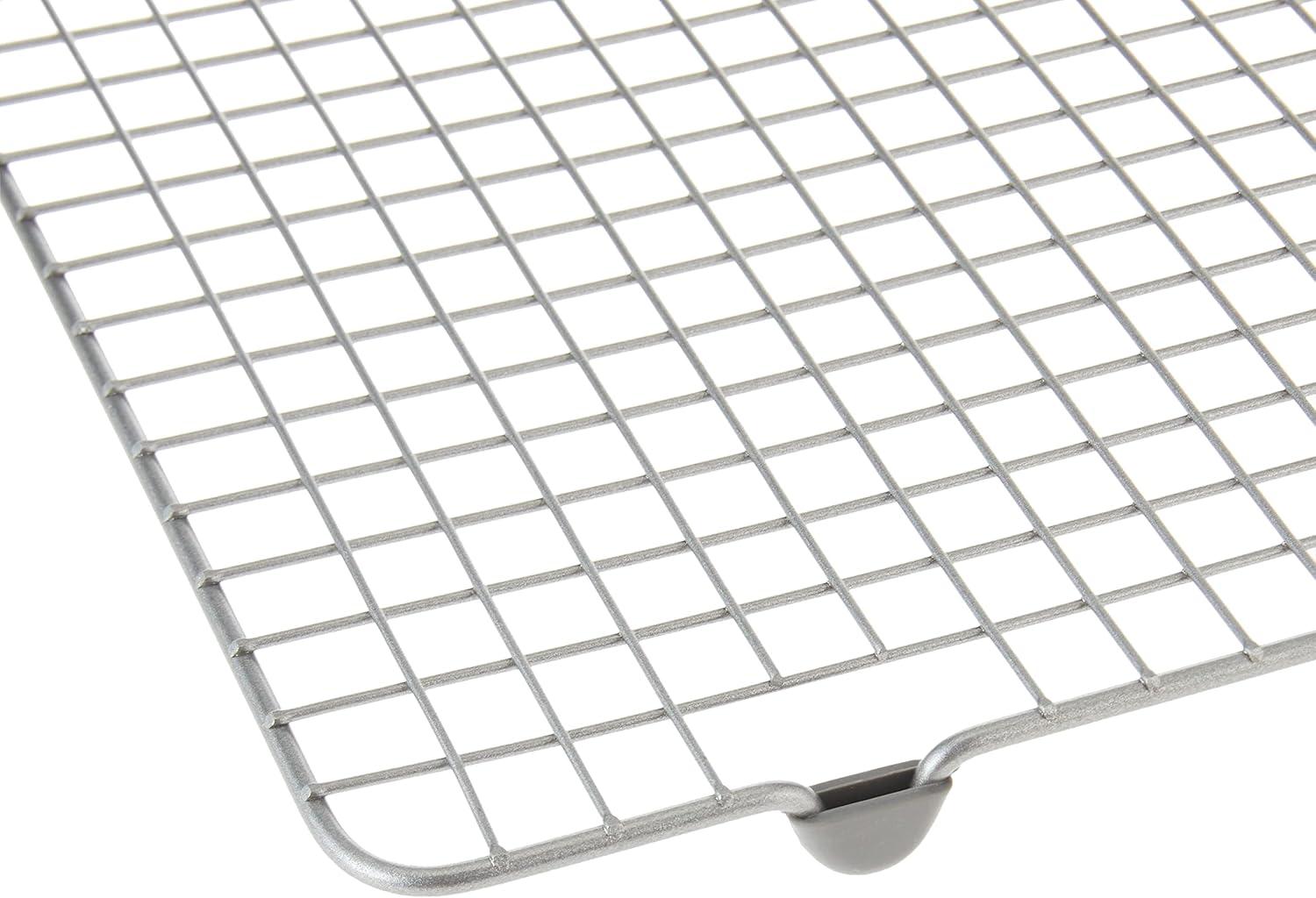 imageNordic Ware 43172AMZM Nordic Ware Half Sheet with Oven Safe Nonstick Grid 2 Piece Set NaturalNatural