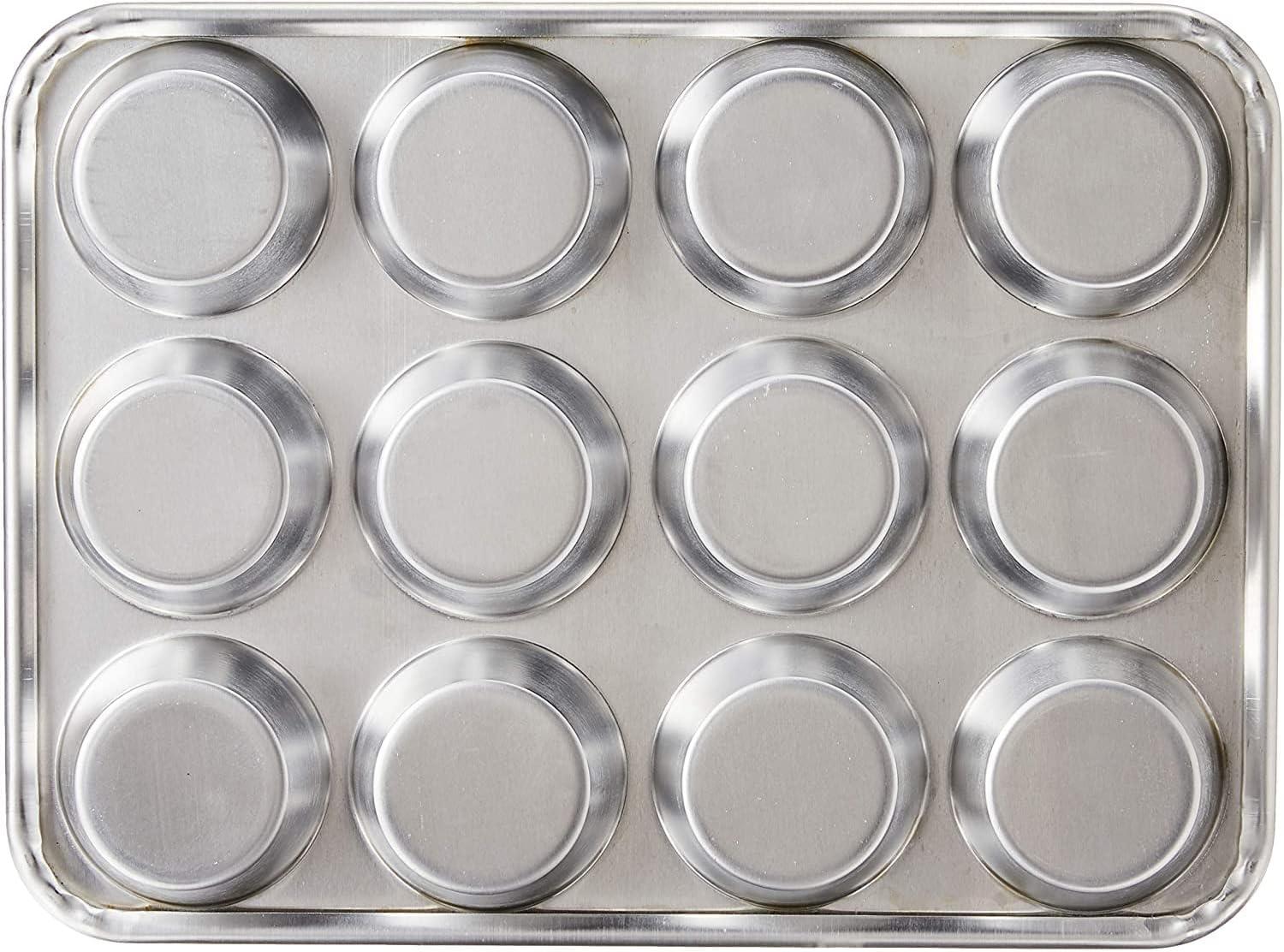 imageNordic Ware 9quot Round Nonstick Natural Aluminum Cake Pans 2 Pack Metallic12 Cups 275 Inch each