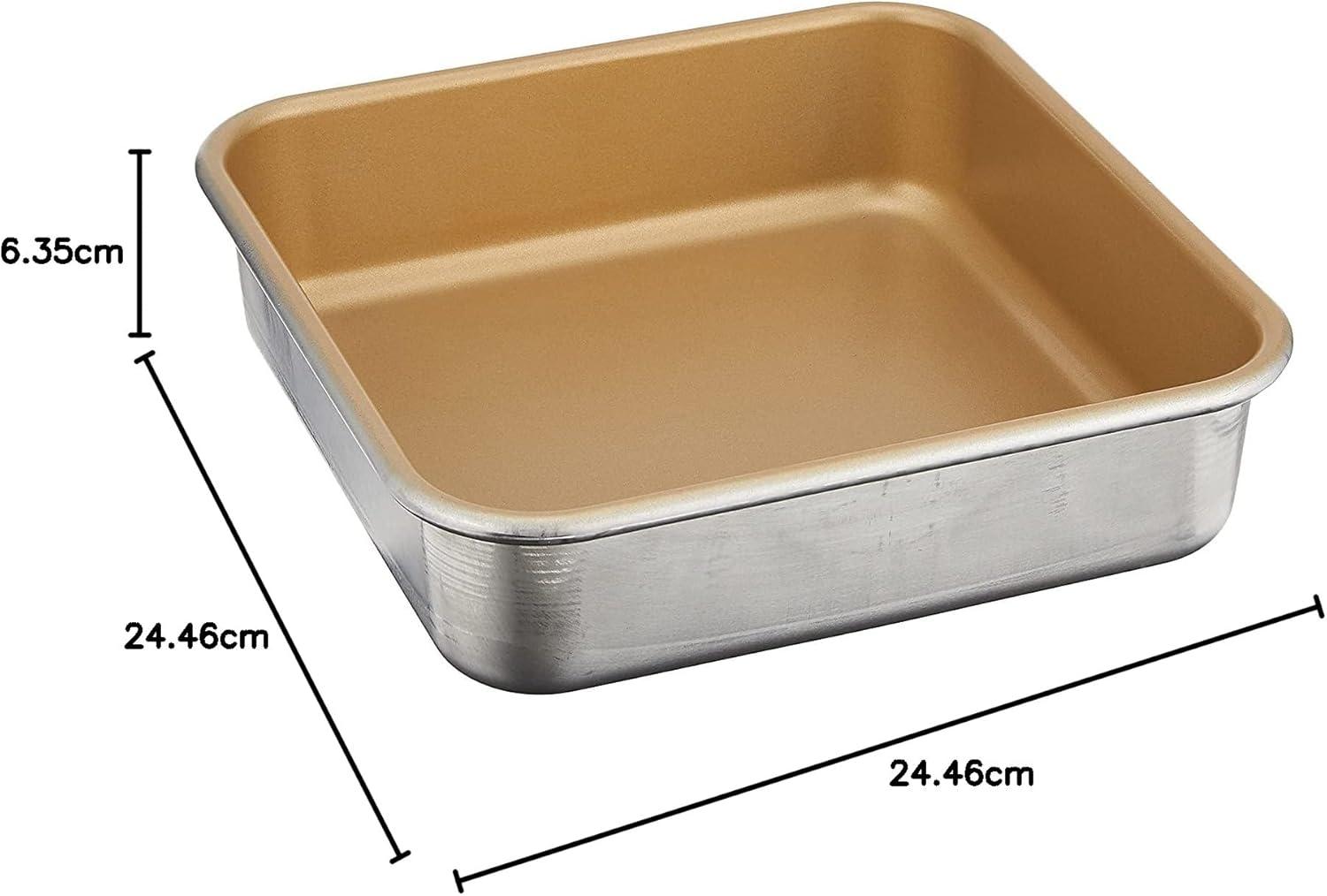 imageNordic Ware 9quot Round Nonstick Natural Aluminum Cake Pans 2 Pack Metallic9 x 9 Inch