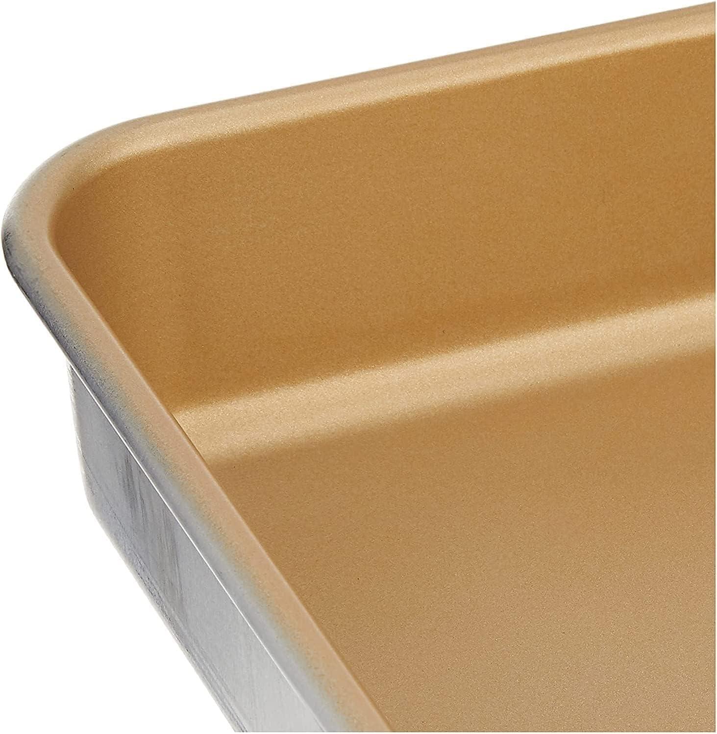 imageNordic Ware 9quot Round Nonstick Natural Aluminum Cake Pans 2 Pack Metallic9 x 9 Inch