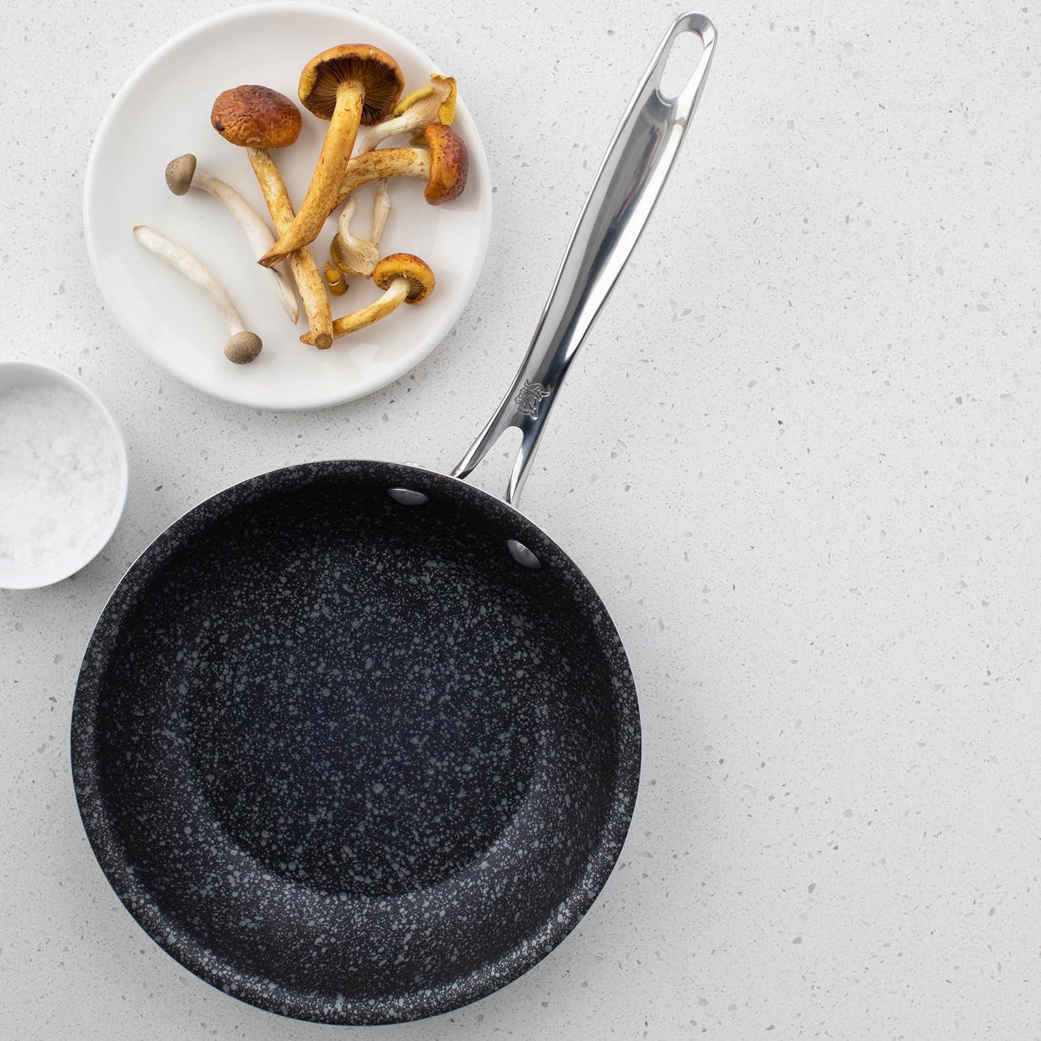 imageNordic Ware Basalt Aluminum Saute Skillet 8Inch Ceramic CoatingNonstick Ceramic Coating