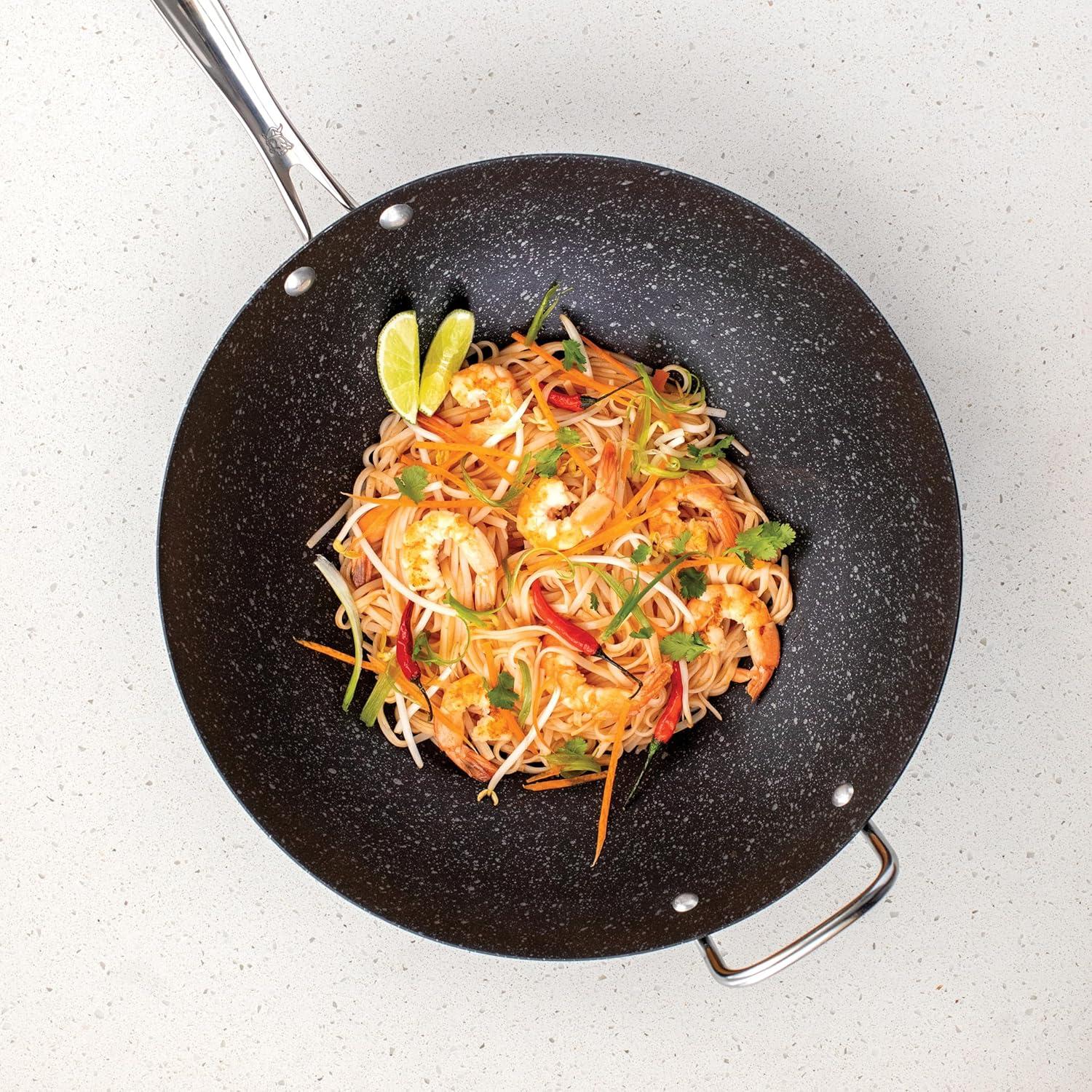 imageNordic Ware Basalt Aluminum Saute Skillet 8Inch Ceramic CoatingNonstick Ceramic Coating