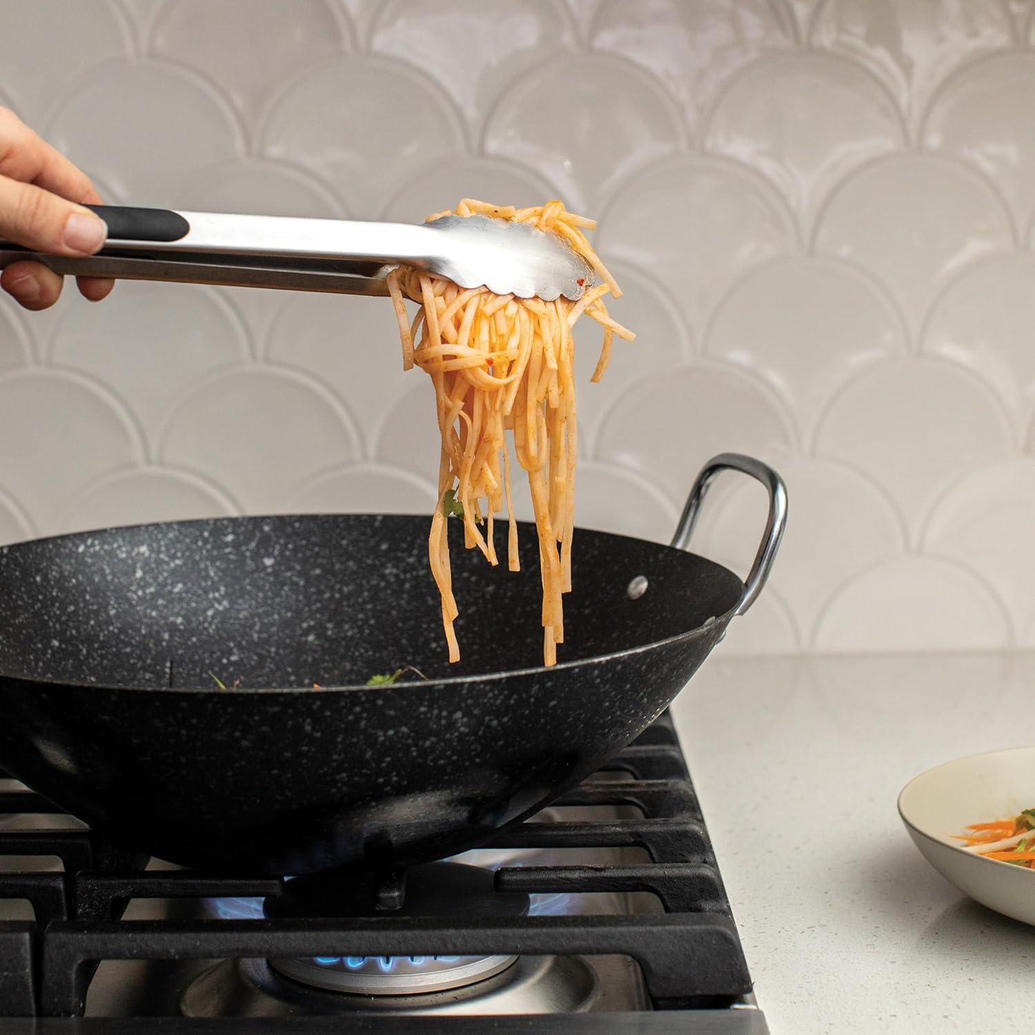 imageNordic Ware Basalt Aluminum Saute Skillet 8Inch Ceramic CoatingNonstick Ceramic Coating