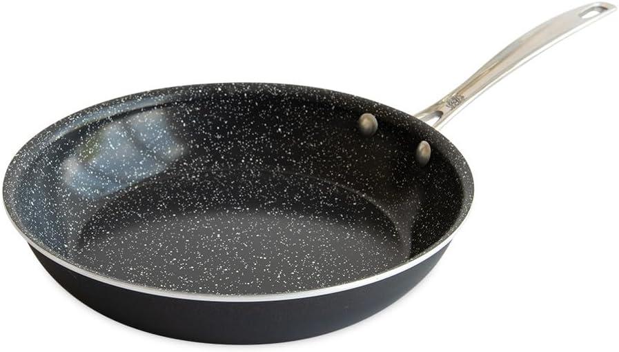 imageNordic Ware Basalt Aluminum Saute Skillet 8Inch Ceramic CoatingNonstick Ceramic Coating