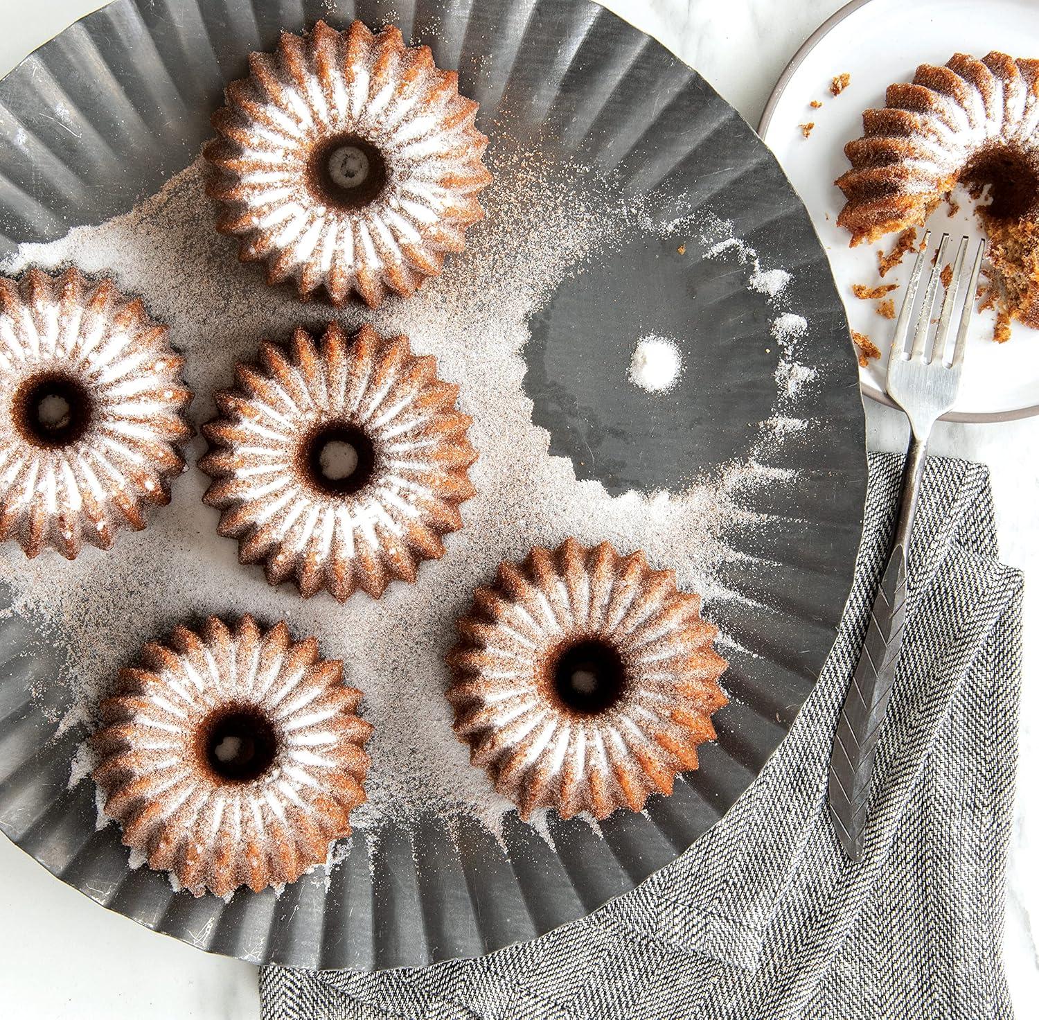 imageNordic Ware Brilliance Bundt 10 Cup GoldBundtlette 5Cup