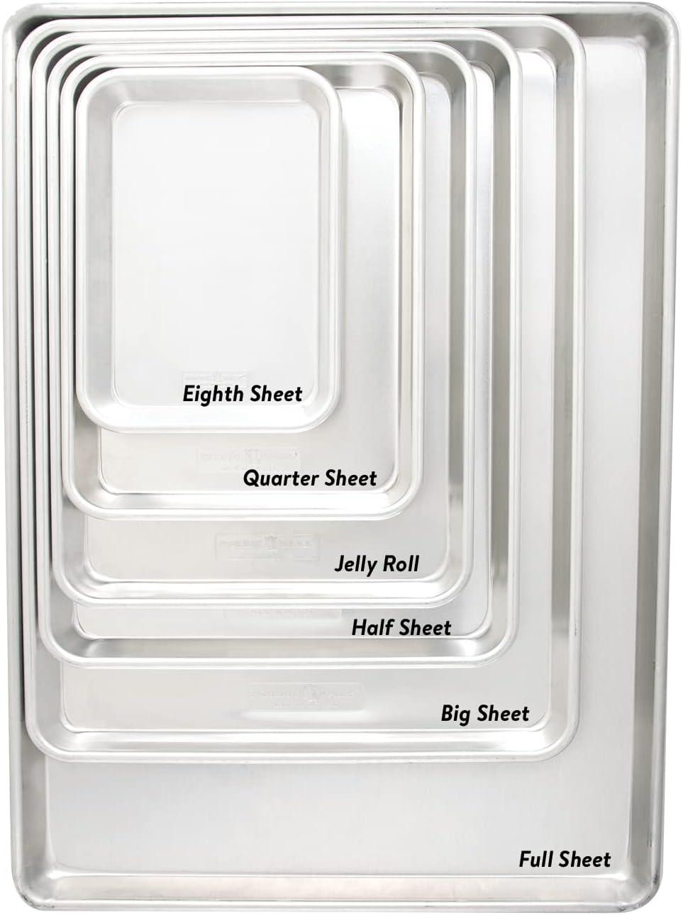 imageNordic Ware Extra Large Baking Sheet 21 x 15 inches XL Big sheet pan Natural Uncoated Aluminum Reinforced Steel Rim Prevents Warping 1pk Big SheetHalf and Big Sheet