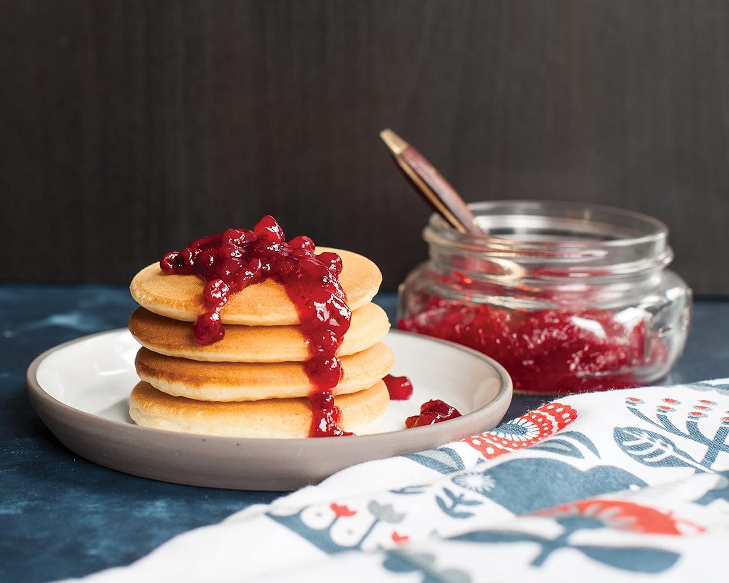 imageNordic Ware Holiday Pancake Pan Black 06 cupScandinavian Silver Dollar Pancake