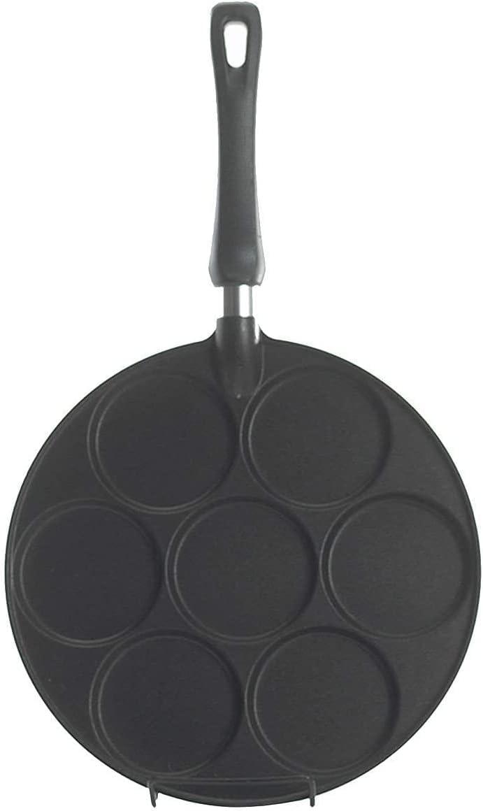 imageNordic Ware Holiday Pancake Pan Black 06 cupScandinavian Silver Dollar Pancake