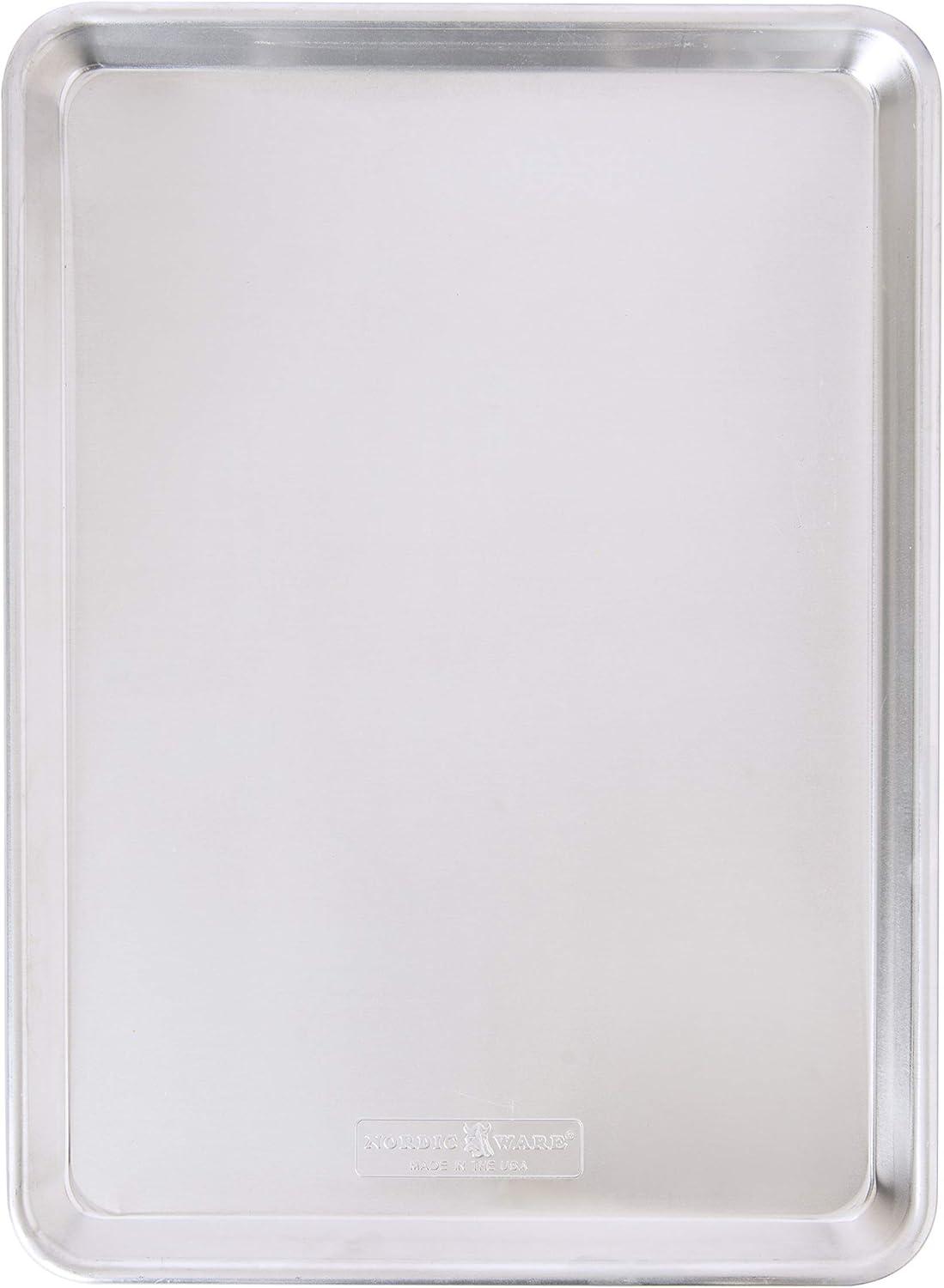 imageNordic Ware Naturals Half Sheet Pan Deluxe Silicone Liner and Cooling Rack Cookie or Roasting Bakers SetHalf Sheet Silicone Mat Grid