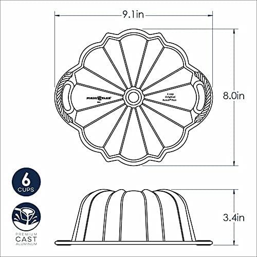 imageNordic Ware Platinum Collection Bundt Pan 6Cup6 Cup Pack of 3
