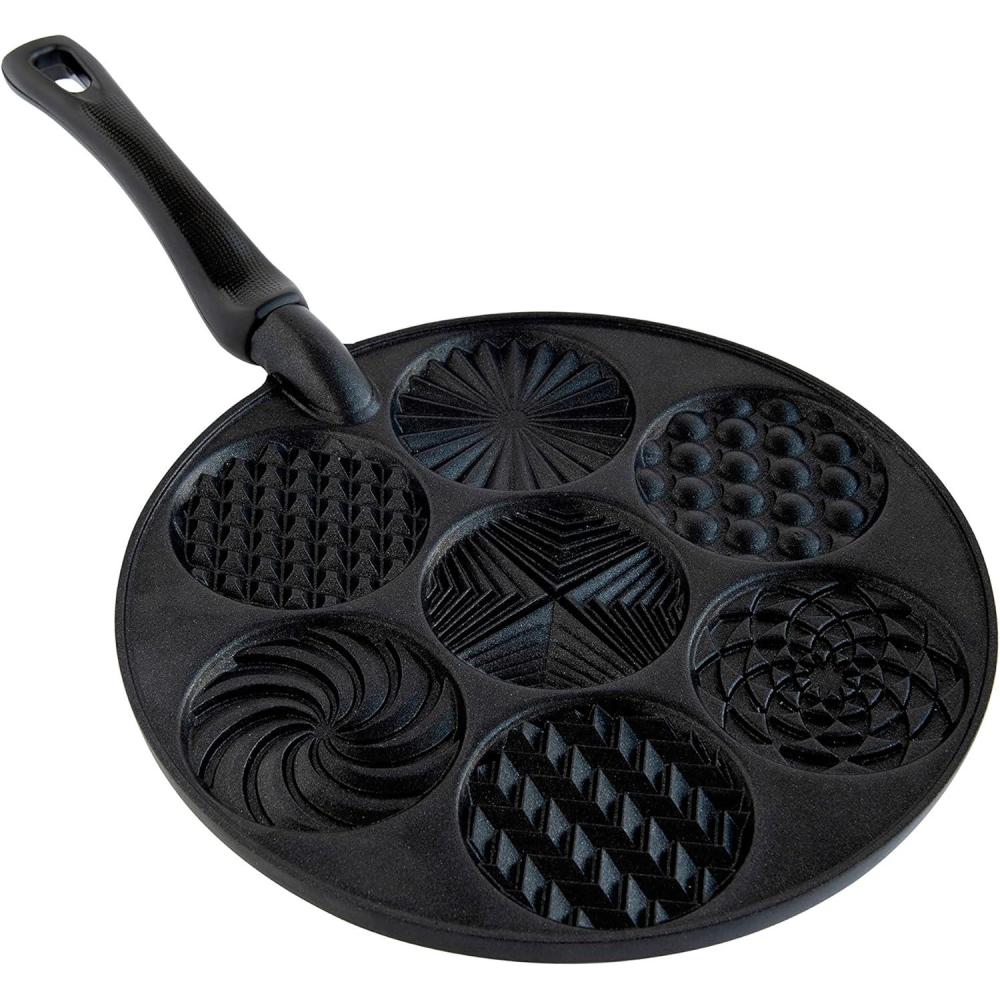 imageNordic Ware Holiday Pancake Pan Black 06 cupPatterns