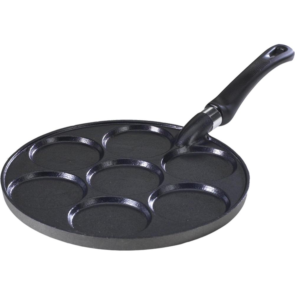 imageNordic Ware Holiday Pancake Pan Black 06 cupScandinavian Silver Dollar Pancake