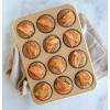 Nordic Ware 9″ Round Non-stick Natural Aluminum Cake Pans (2 Pack), Metallic(12 Cups (2.75 Inch each))