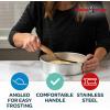 Nordic Ware Angled Icing Spatula, Stainless Steel with Beachwood Handle