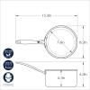 Nordic Ware Basalt Aluminum Saute Skillet, 8-Inch, Ceramic Coating(Nonstick Ceramic Coating)