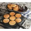 Nordic Ware Holiday Pancake Pan, Black 0.6 cup(Scandinavian Silver Dollar Pancake)