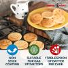 Nordic Ware Holiday Pancake Pan, Black 0.6 cup(Smiley Face Pancake)