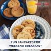Nordic Ware Holiday Pancake Pan, Black 0.6 cup(Smiley Face Pancake)