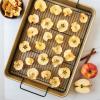 Nordic Ware Oven Crisp Baking Tray 2pc Set Includes Pan and Rack; Natural Aluminum For Air Frying, Crisping, Broiling, Baking; Cooking Surface 17 x 12 Inches(Nonstick)