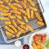 Nordic Ware Oven Crisp Baking Tray 2pc Set Includes Pan and Rack; Natural Aluminum For Air Frying, Crisping, Broiling, Baking; Cooking Surface 17 x 12 Inches(Natural)