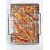Nordic Ware Oven Crisp Baking Tray 2pc Set Includes Pan and Rack; Natural Aluminum For Air Frying, Crisping, Broiling, Baking; Cooking Surface 17 x 12 Inches(Natural)