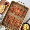 Nordic Ware Oven Crisp Baking Tray 2pc Set Includes Pan and Rack; Natural Aluminum For Air Frying, Crisping, Broiling, Baking; Cooking Surface 17 x 12 Inches(Nonstick)