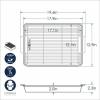 Nordic Ware Oven Crisp Baking Tray 2pc Set Includes Pan and Rack; Natural Aluminum For Air Frying, Crisping, Broiling, Baking; Cooking Surface 17 x 12 Inches(Nonstick)