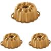 Nordic Ware Anniversary Bundt 12 Cup, Gold(15 Cup (Pack of 3))