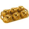 Nordic Ware Heritage Bundtlette Cake Pan, Metallic, Silver(Gold)