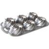 Nordic Ware Heritage Bundtlette Cake Pan, Metallic, Silver(Silver)