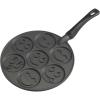 Nordic Ware Holiday Pancake Pan, Black 0.6 cup(Smiley Face Pancake)