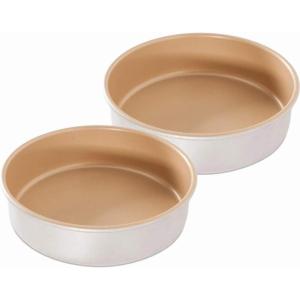 Nordic Ware 9″ Round Non-stick Natural Aluminum Cake Pans (2 Pack), Metallic(9 Inch (Pack of 2))