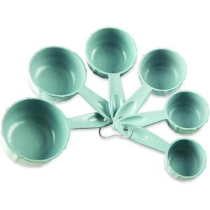 Nordic Ware Cups Bundt Measuring, Set of 6, Sea Glass(Set of 6)