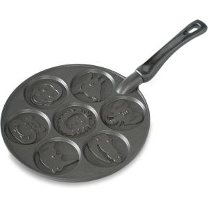 Nordic Ware Holiday Pancake Pan, Black 0.6 cup(Zoo Friends Pancake)