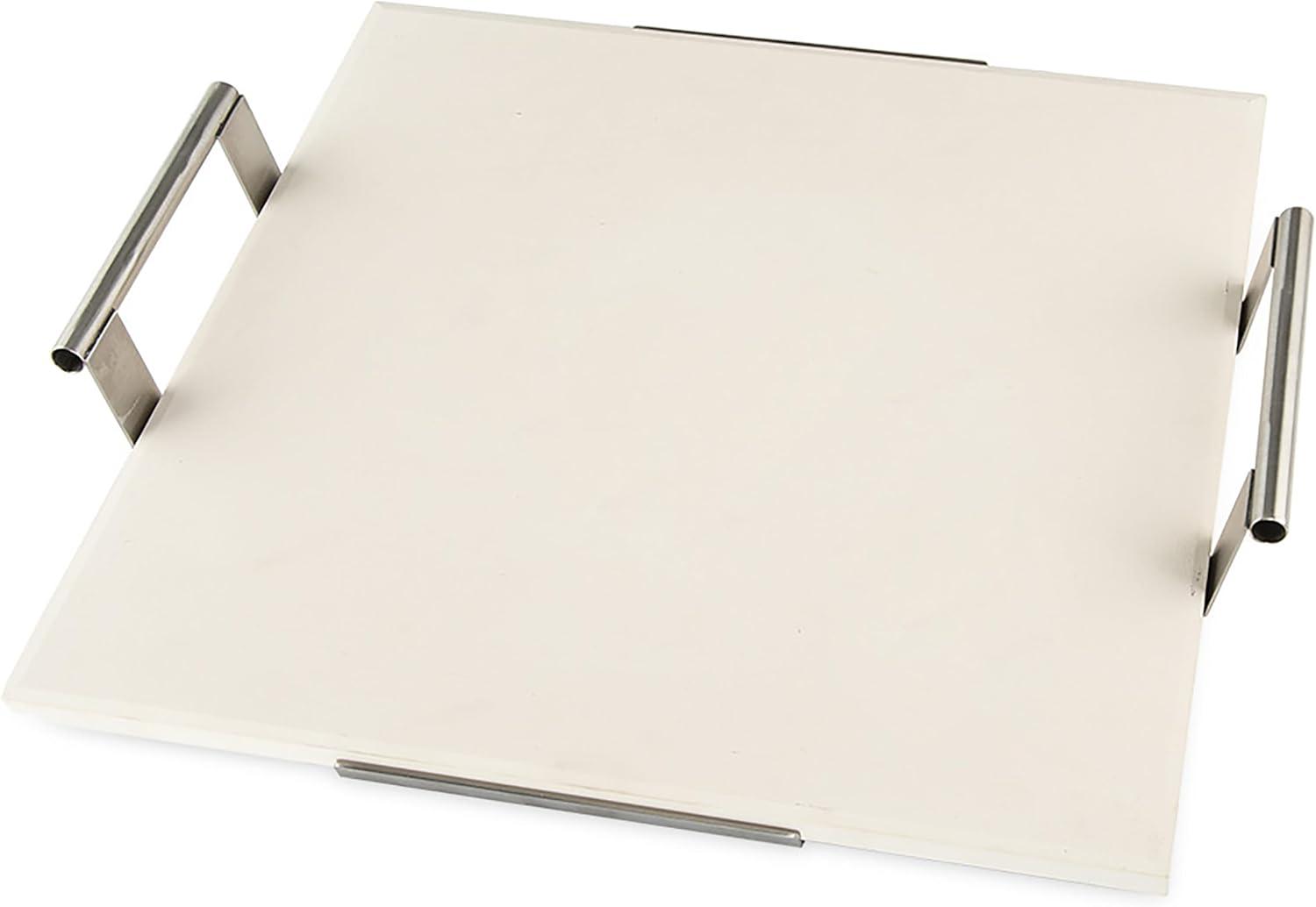 imageNordic Ware 14Inch Square Pizza and Baking Stone Oven Safe and Grill Safe Cordierite with Stainless HolderSquare