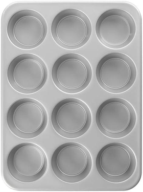 imageNordic Ware Brilliant Colorful Bakeware 12 Cavity Muffin Pan Nonstick made without PFAS or PTFE for safe cooking Reinforced steel rim prevents warpingMuffin Pan