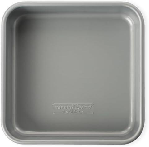 imageNordic Ware Brilliant Colorful Bakeware 12 Cavity Muffin Pan Nonstick made without PFAS or PTFE for safe cooking Reinforced steel rim prevents warping9Inch Square