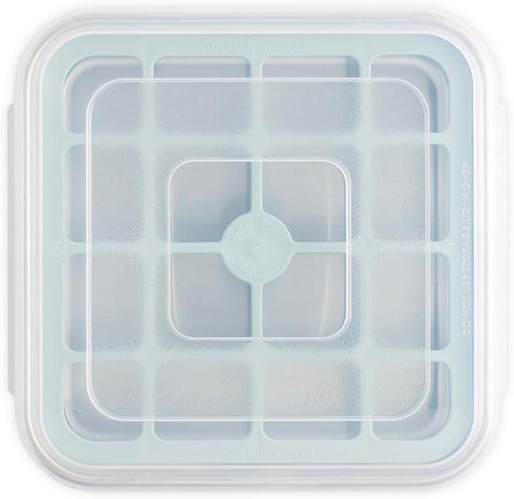 imageNordic Ware Brownie Buddy Kit 9Inch Square Pan with Plastic Slicer and Lid