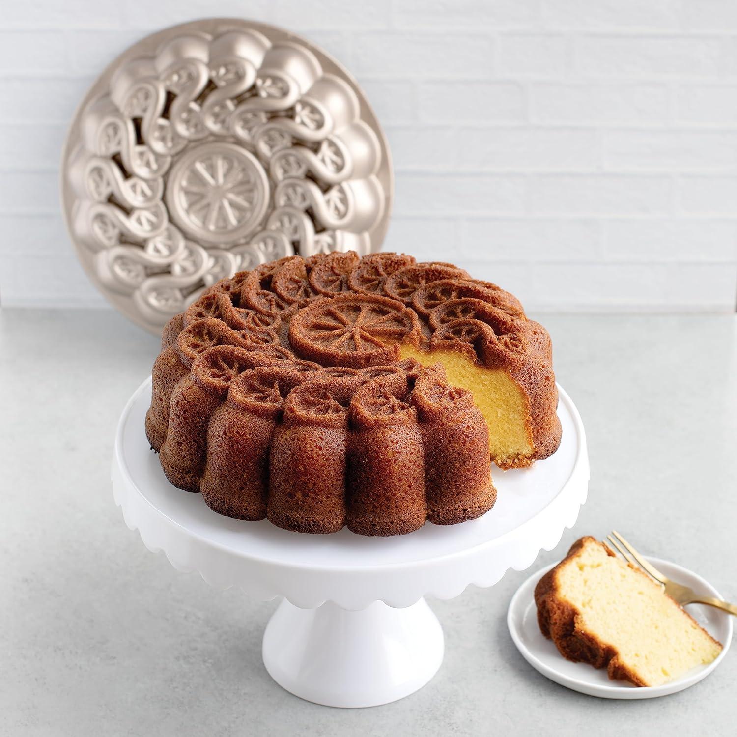 imageNordic Ware Citrus Blossom Loaf 6 Cup ToffeeCake Pan