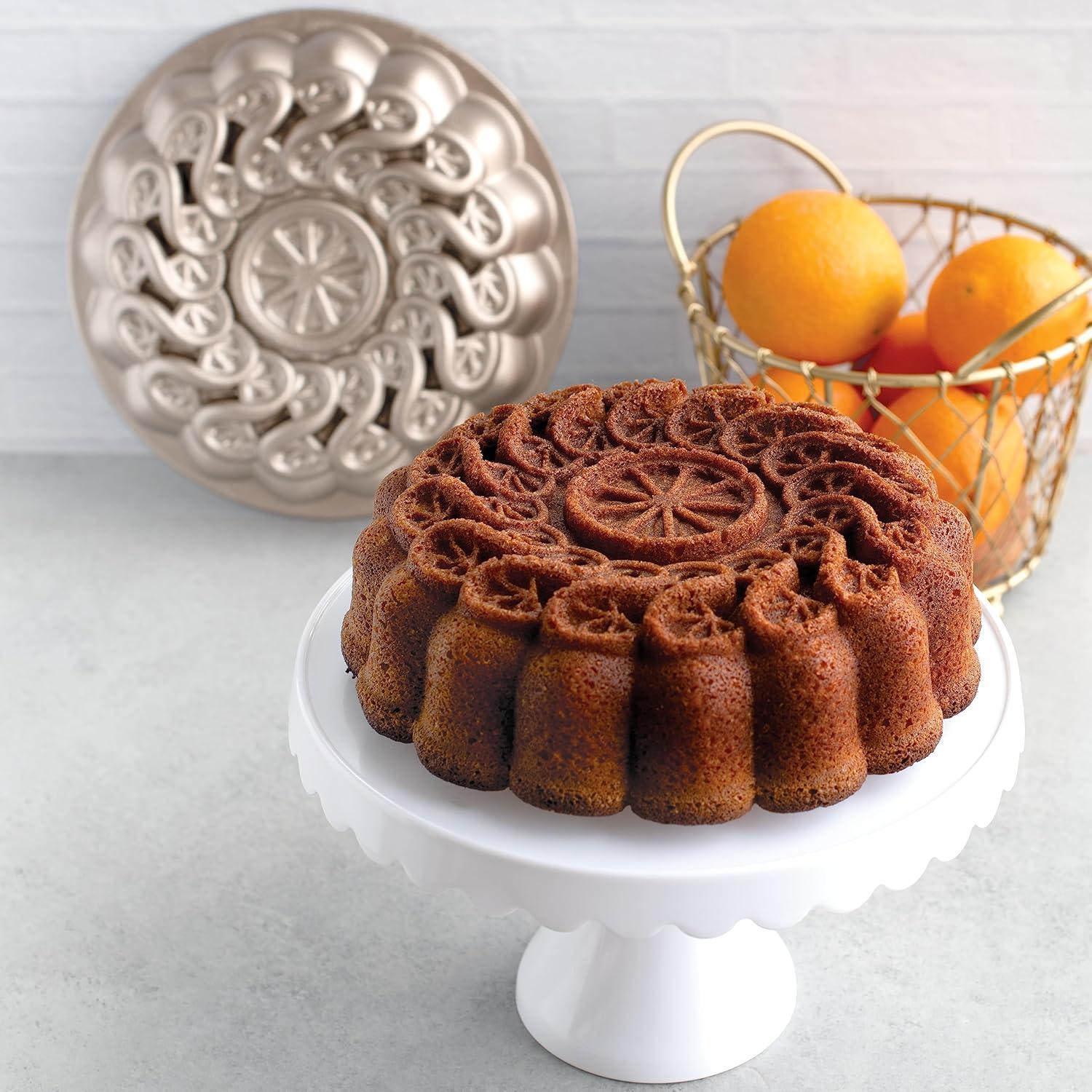 imageNordic Ware Citrus Blossom Loaf 6 Cup ToffeeCake Pan
