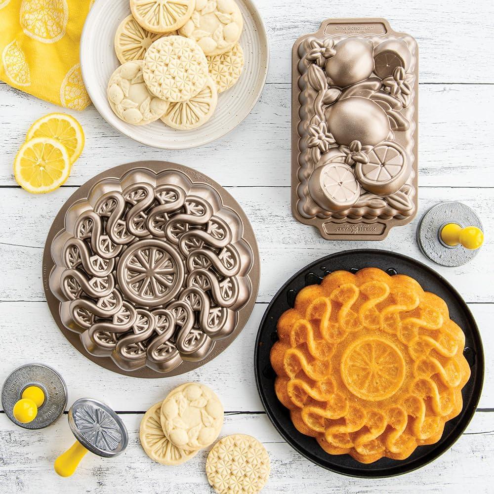 imageNordic Ware Citrus Blossom Loaf 6 Cup ToffeeCake Pan
