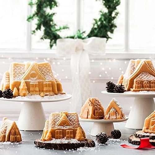 imageNordic Ware Cozy Village Gingerbread House 6 Cups SilverGingerbreat House Duet Pan