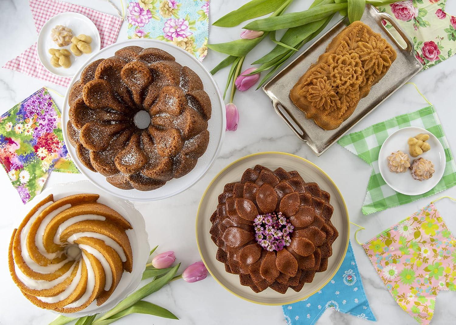 imageNordic Ware Floral Cakelet 3 Cups Toffee10 Cup