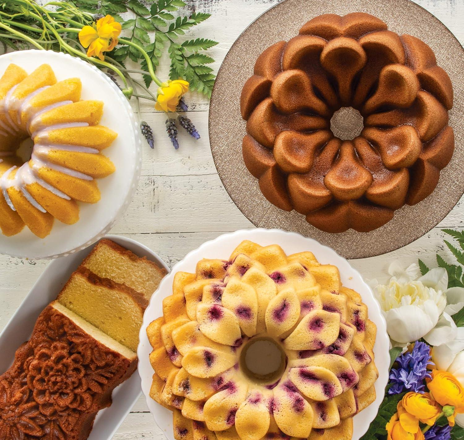 imageNordic Ware Floral Cakelet 3 Cups Toffee10 Cup