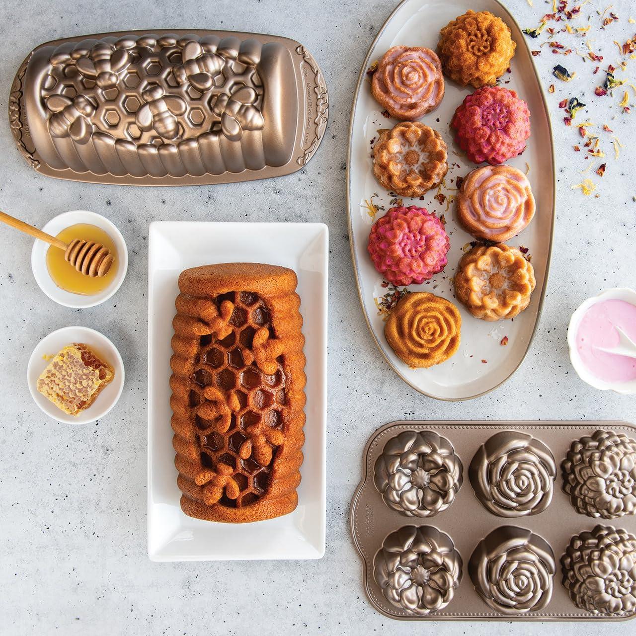 imageNordic Ware Floral Cakelet 3 Cups Toffee3 Cup