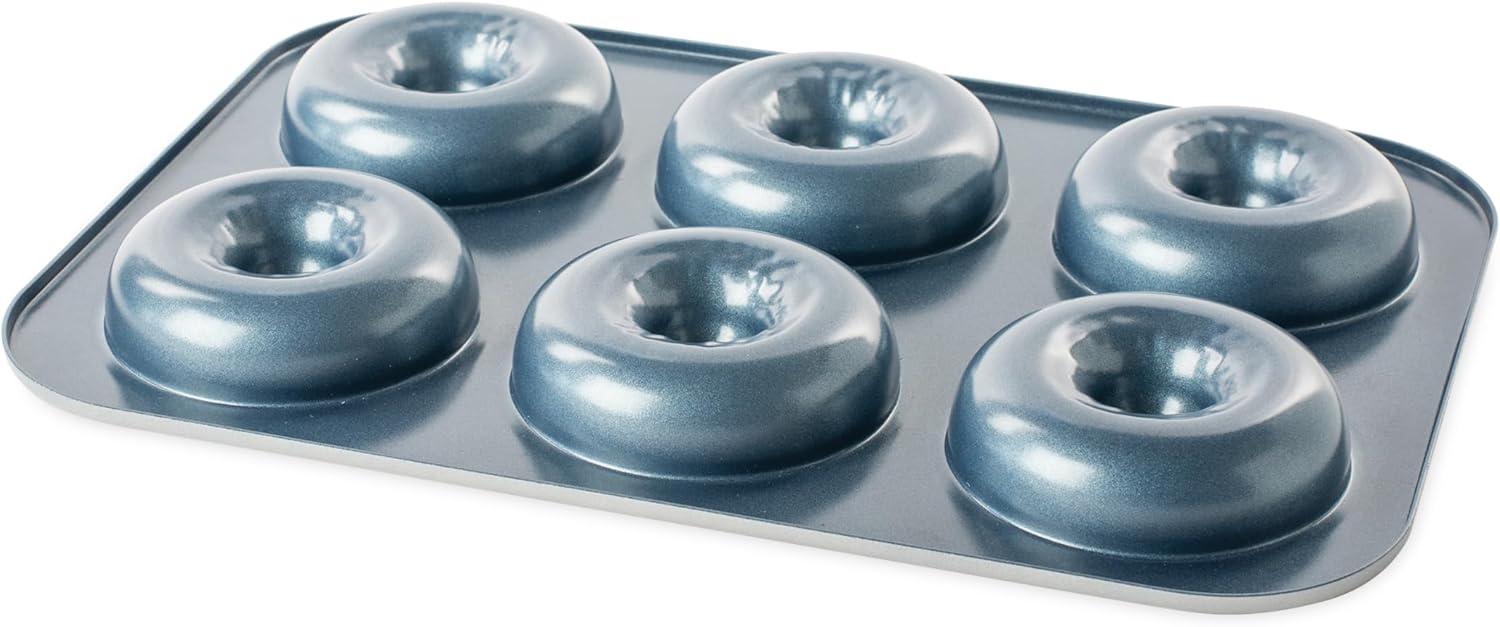 imageNordic Ware Formed French Twist Donut Pan 6 Cavities Twilight BlueTwilight Blue