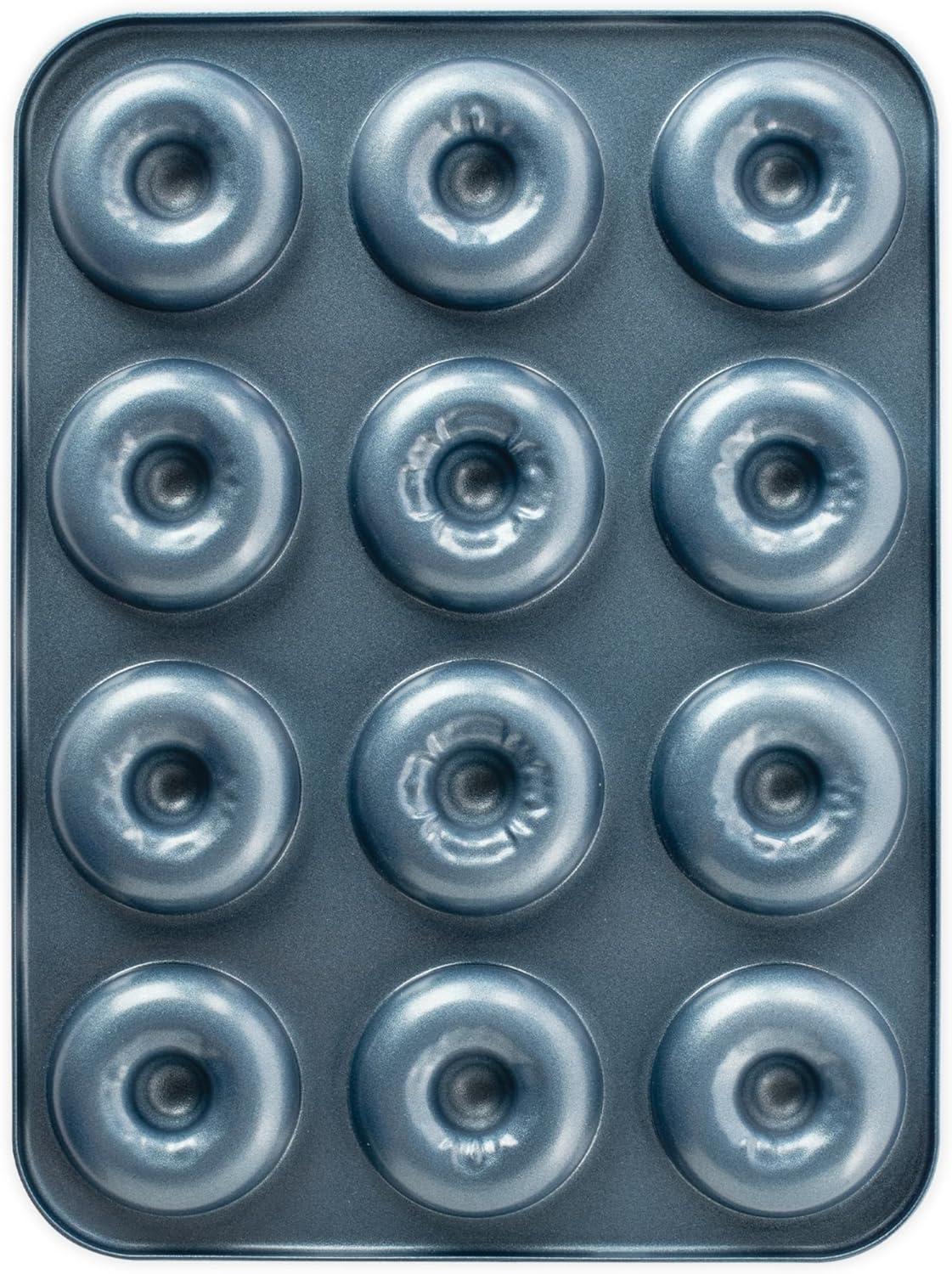 imageNordic Ware Formed French Twist Donut Pan 6 Cavities Twilight BlueTwilight Blue