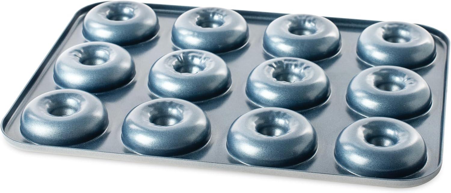 imageNordic Ware Formed French Twist Donut Pan 6 Cavities Twilight BlueTwilight Blue