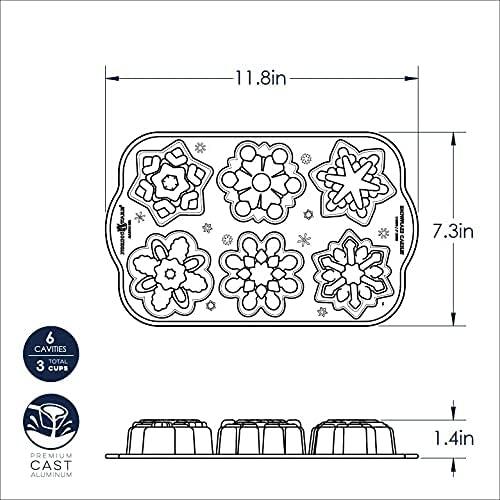 imageNordic Ware Frozen Snowflake Cakelet Pan3 Cup