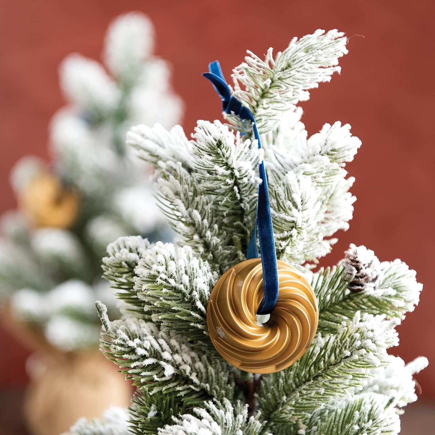 imageNordic Ware Jubilee Bundt Ornament Set Gold and Silver 2PiecesSilver
